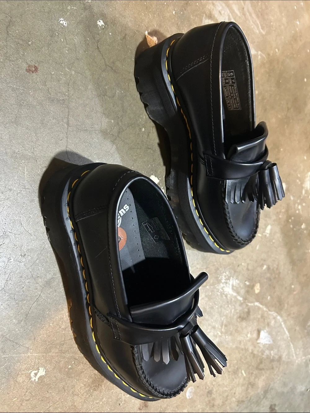NWOT Dr. Martens Adrian Tassel Loafers in Black - Picture 4 of 5